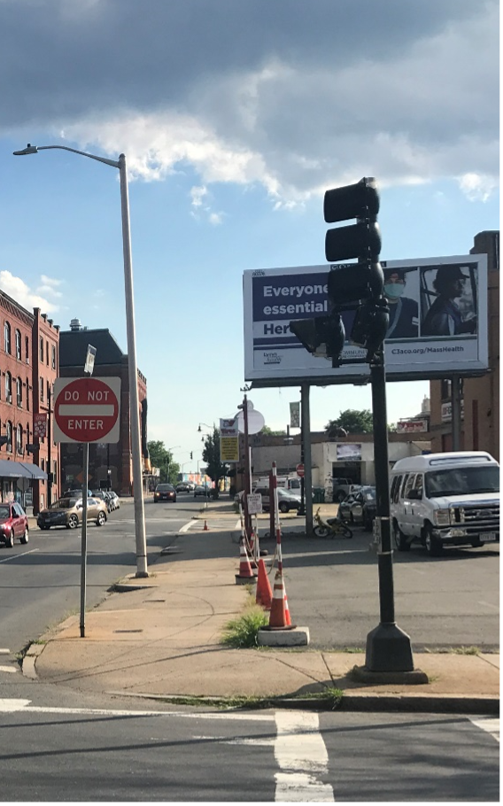 Figure 8
Pedestrian Signals on Western Corner of the Intersection of Liberty and Washington Streets