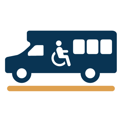 Icon of van with handicap signb