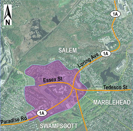 A map of the study area.